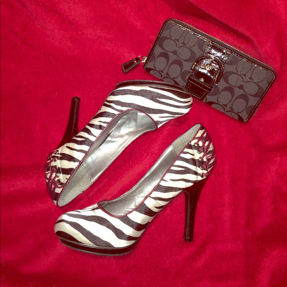 Madden Girl Zebra Heels